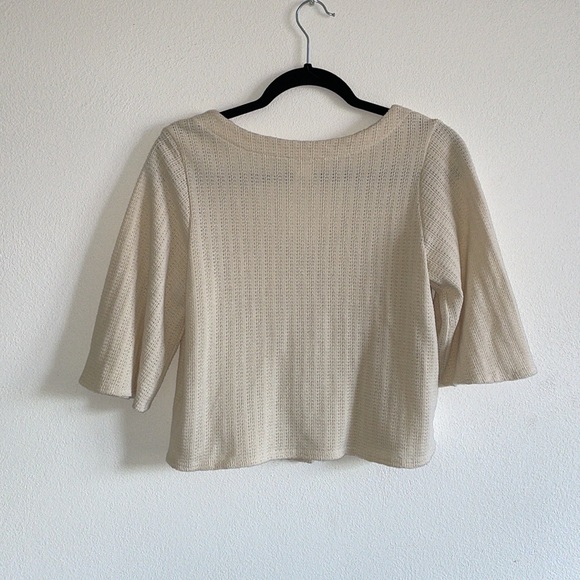 Boxy Quarter Length Sleeve Sweater/Cardigan - Picture 4 of 5